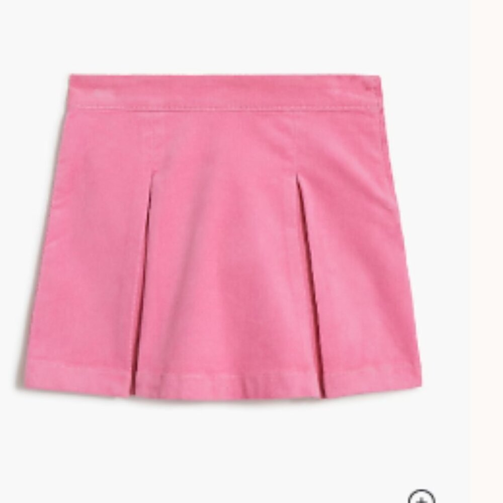 J.Crew Crewcuts Girls Pink Corduroy Pleated Skirt – Size 10 - Mauve Pink